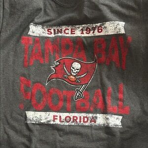 Team Apparel Tampa Bay Gray and Red Tee